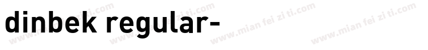 dinbek regular字体转换